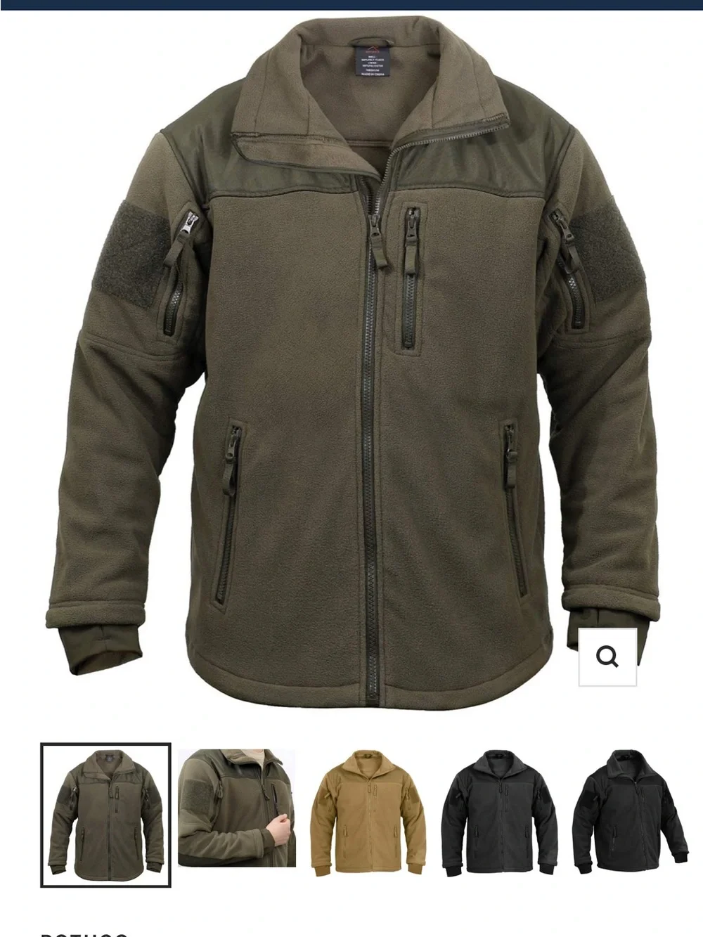 ROTHCO SPEC OPS TACTICAL FLEECE JACKET